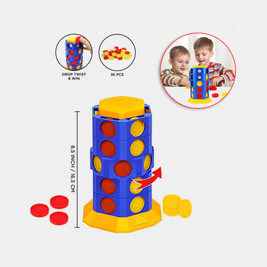CONNECT 4 TWIST & TURN – 2-PLAYER STRATEGY GAME
